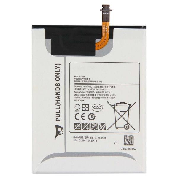 4000mAh Tablet Rechargeable Li Ion Polymer Battery , SM T280 T285 EB BT280ABE