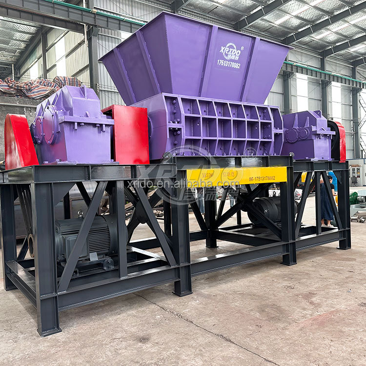 Customization Shredder Crusher Motor Iron Aluminium Crusher Plastic Bottle Two Shaft Mini Shredder Metal Shredder Machine