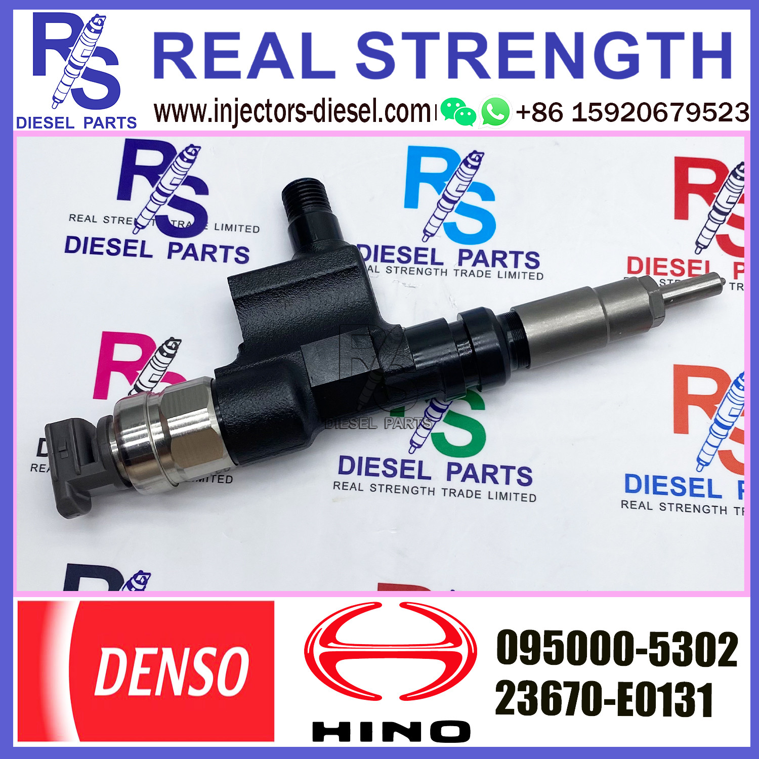 common rail fuel injector 095000-5300 095000-5301 095000-5302 23910-1260 23670-E0130 23670-78020 For HINO