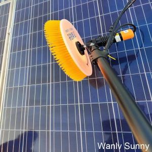 High Pressure Cleaning Lithium Battery Supply Rotating Brush for Solar Panel