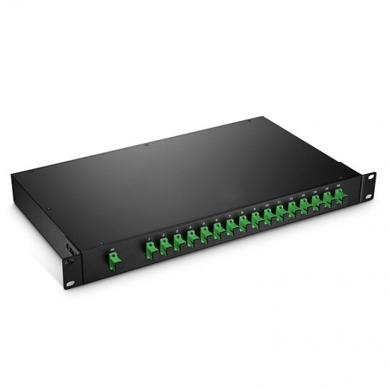 Quality 19" Rack Mount 1x16 PLC Fiber Splitter SC / APC For Computer Room for sale