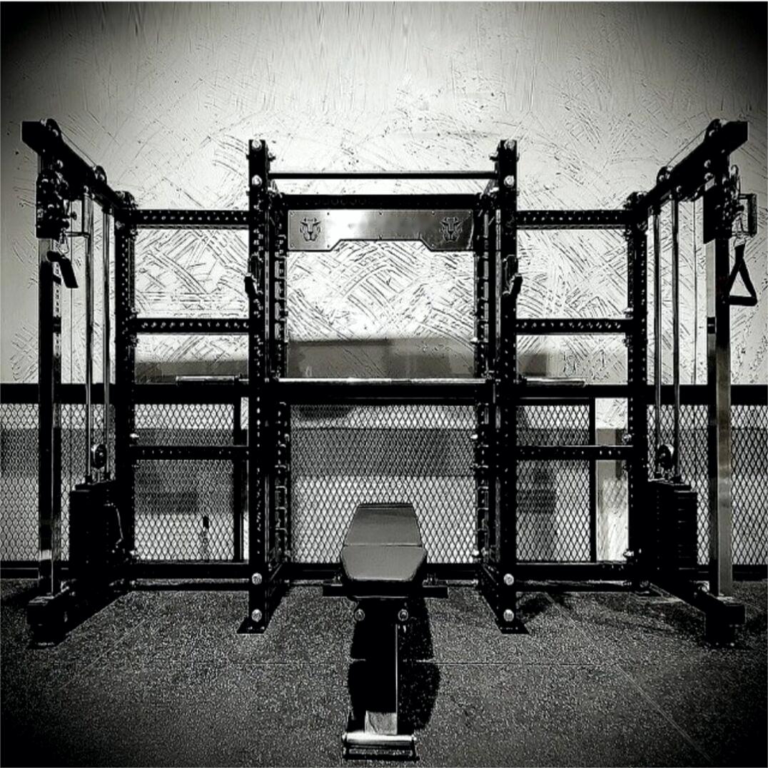 Multi-Function Home Gym Equipment Adjustable Smith and Squat Rack Machine with Weight Stack for Chest Exercise