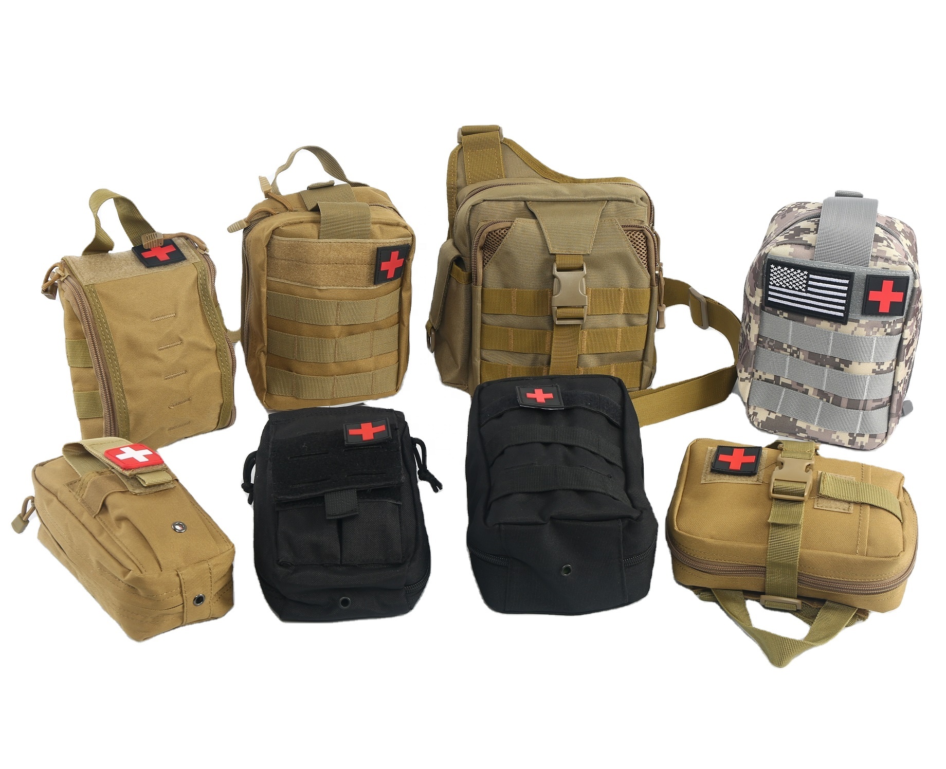 Combat Tactical First Aid Kit Organizer Ifak Medical Pouch Molle Utility Rescue EMT Outdoor Emergency Survival Bag Case