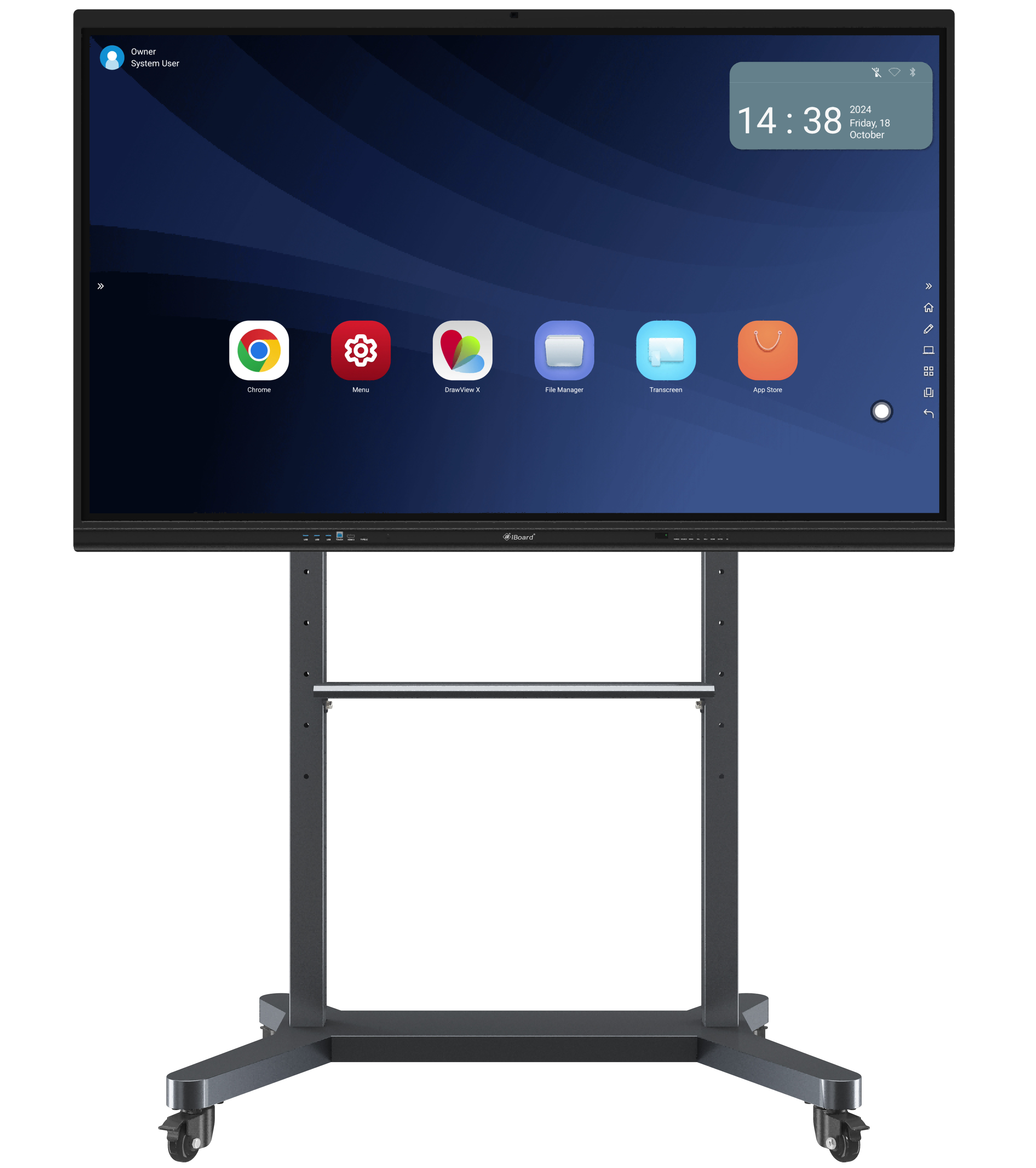 86 inch iBoard Interactive Flat Panel Display Conference Classroom