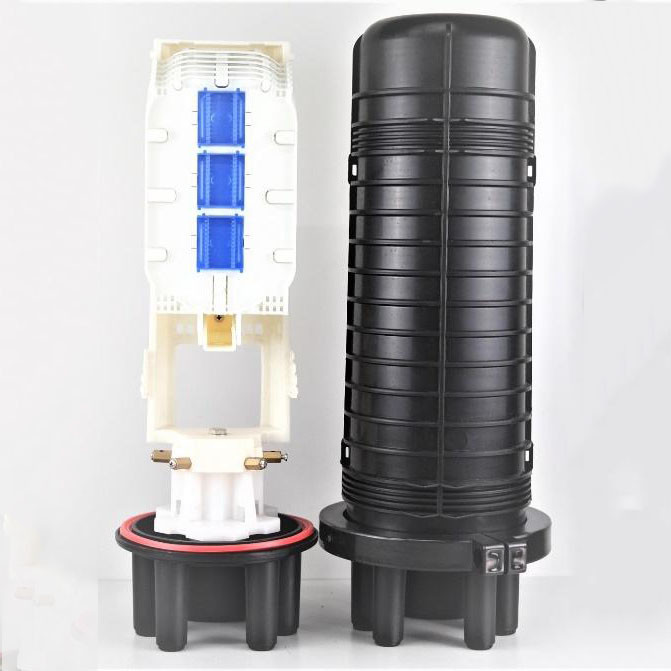 Large Capacity 144 Core 4 Trays Fiber Optic Splice Closure Dome Type Ip68 Outdoor