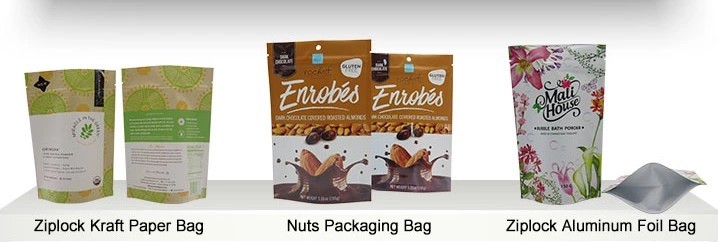 Custom printed heat seal snack food metalized packaging bag back sealed popcorn packing pouches snack food bags