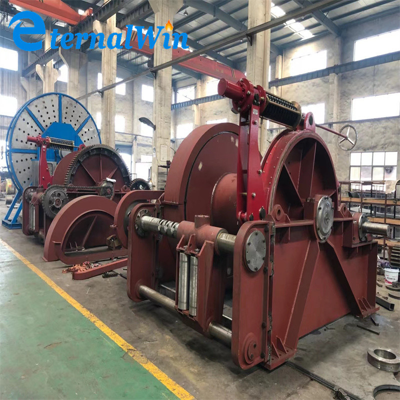 30 Ton Marine Hydraulic Winch Wire Rope 230 Volt Single Drum Hydraulic Mooring Winch