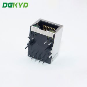 Black Metal Shielded PBT Cat5 RJ45 Connector 8P8C Ethernet Jack RJ45 With
