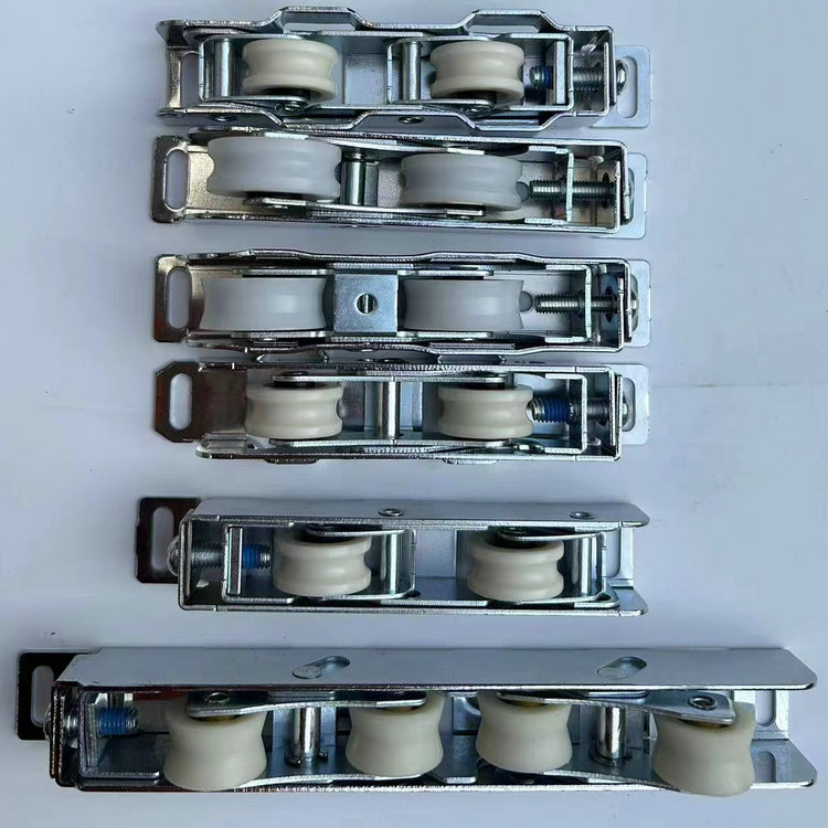 Steel Frame Sliding Door Window Hardware with Nylon Roller Wheel and Aluminum Pulley