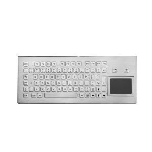 Weatherproof stainless keyboard industrial metal keyboard with touchpad and