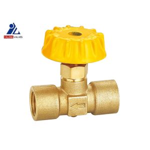 F X F Threaded Stop Valve Water Zinc Handle Nature Color 1.0MPa
