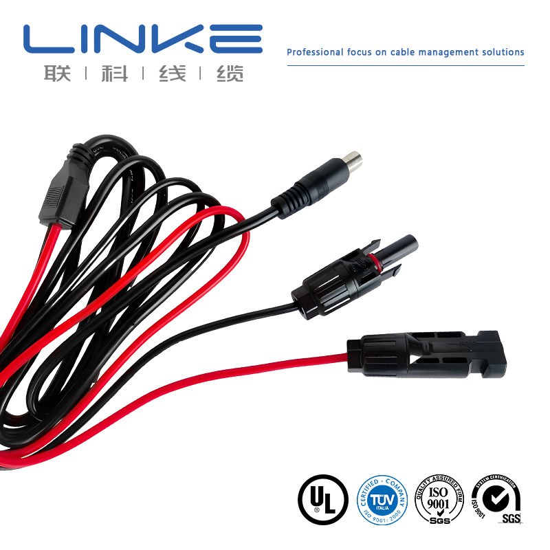 Customized Photovoltaic Electric Wire Power Harness Electrical Solar Whip Cable
