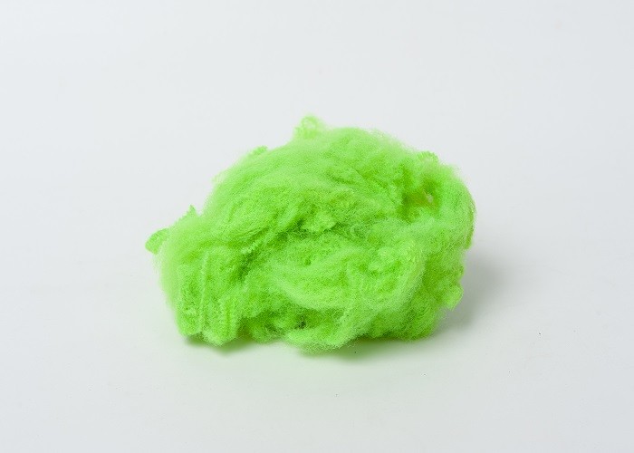 White Green Dyed Polyester Tow Anti - Pilling Good Elongation Rate