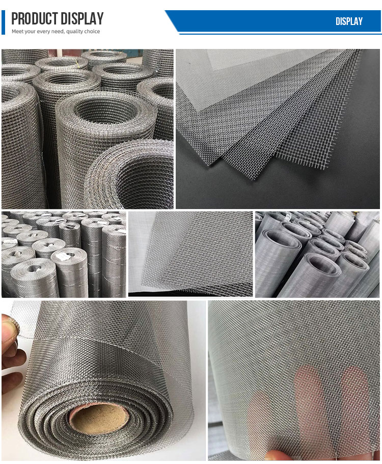 Customizable Silver Hole Filter Mesh Woven from Stainless Steel Wire for Acid and Alkali Resistance in Plain Weave Style