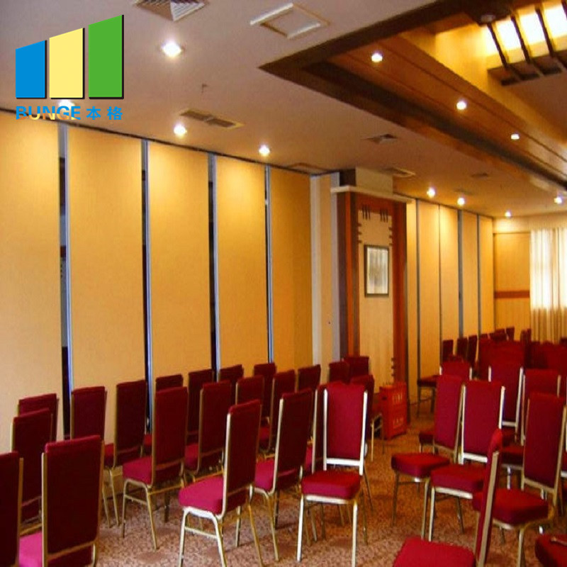 Hanging Operable Wooden Movable Sound Proof Partitions For Hotel