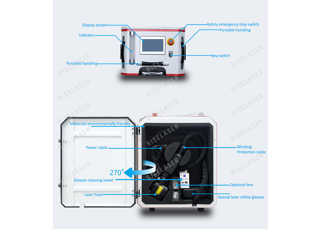 Remove Rust From Metal Laser Cleaning Machine Touch Screen