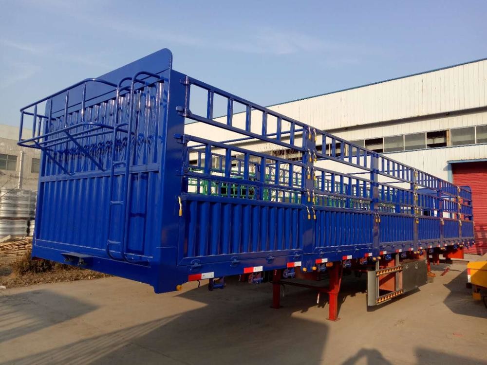 Axles Pig Transport Horse Carriage Fence Semi Trailer Customized Size