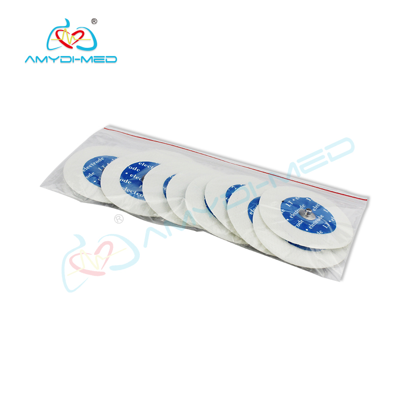 White Foam Nonwoven ECG Electrode Pads Disposable ECG Electrode For Pediatric And Infant