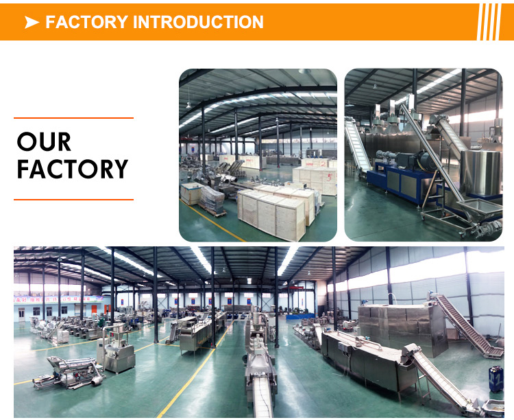 Double Screw Extruder Soya Chunks Protein Bar Sticks Production Line with 35kw Power