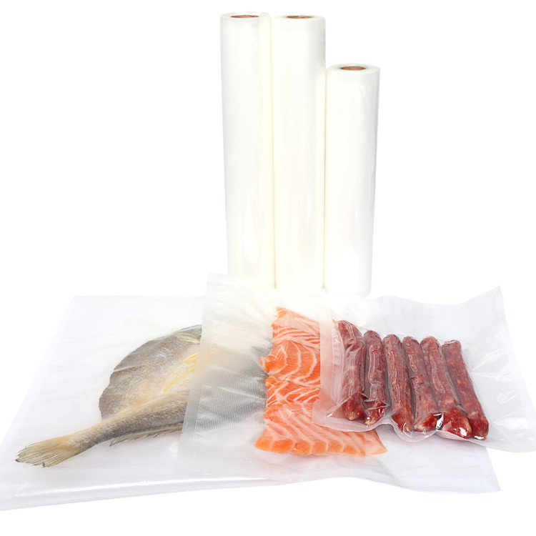 8 Inch 20cmx500cm PA PE Co Extruded Clear Flat Vacuum Sealer Rolls For Household