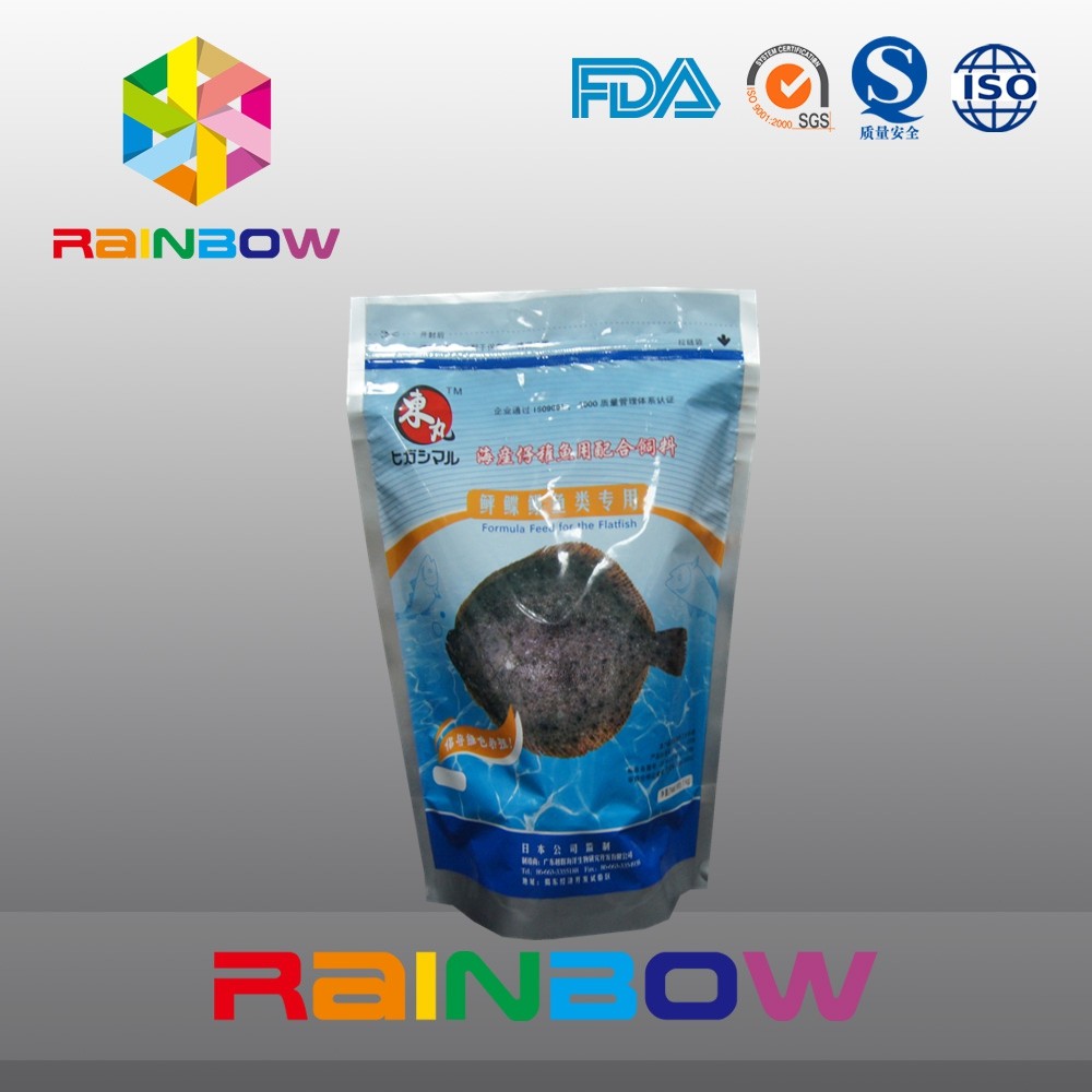 Aluminum Foil 1kg Pet Food Pouch Standing Up With Zipper Fishing Bait Bags