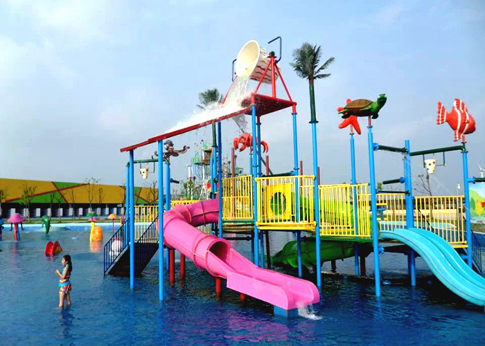 Funnuy Kids Water Aqua Playground Children Play Area Equipment 9.5*6.5m