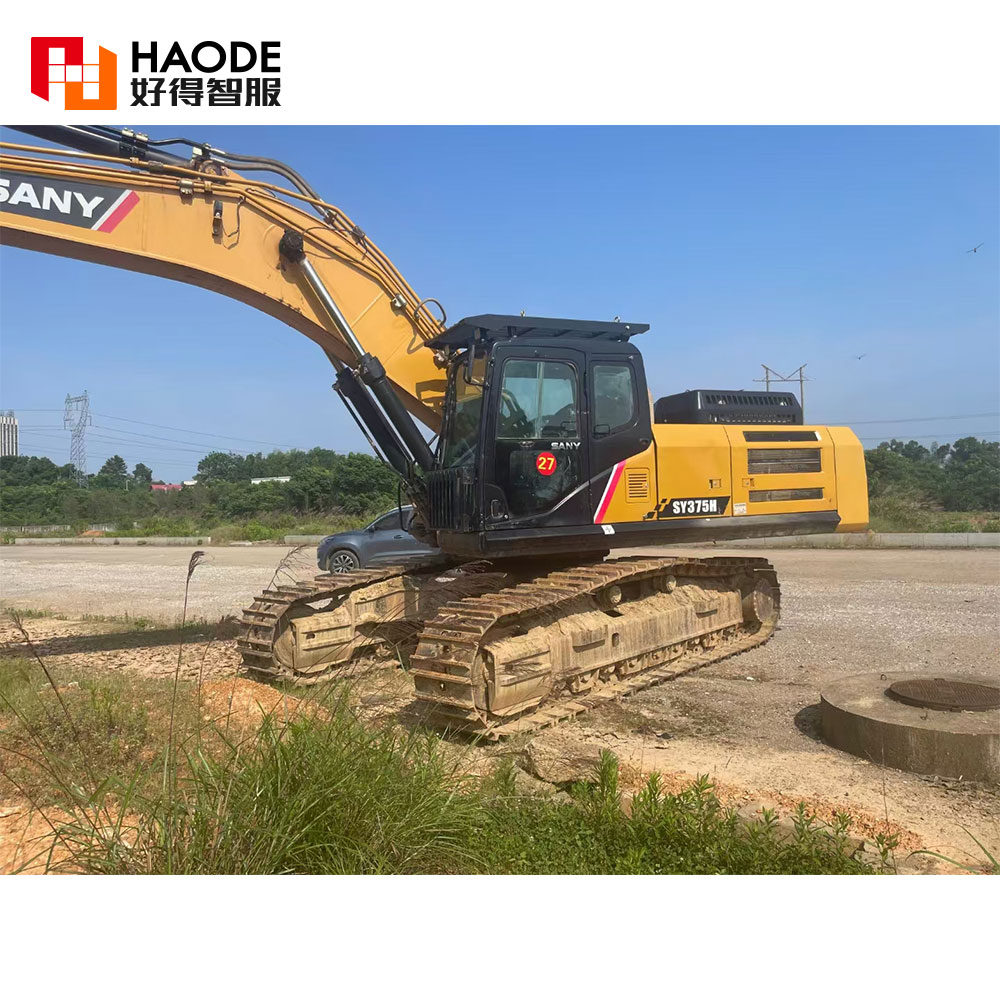 Original 38 Ton Sany 375H Excavator With Cummins Engine And 8001-10000 Working Hours