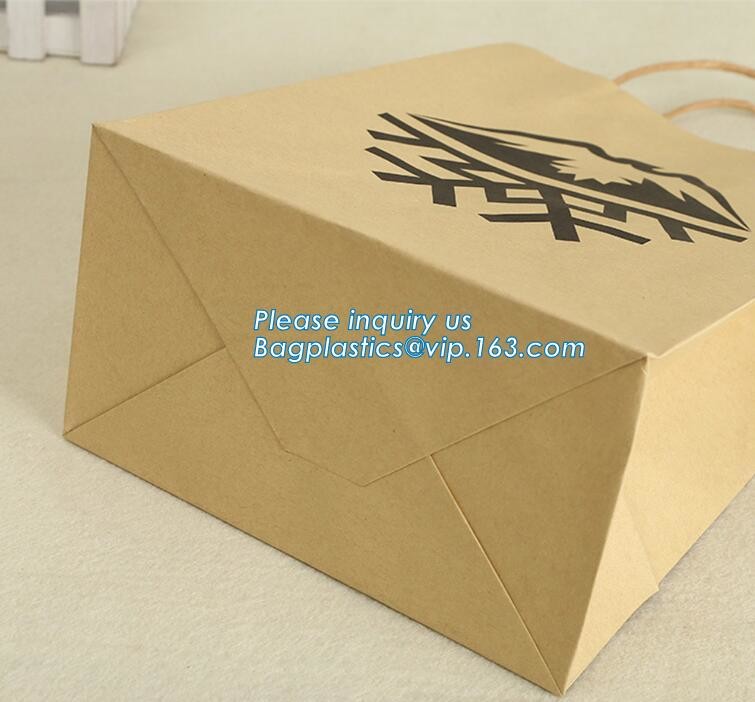 Cheap small paper gift bags Promotional Luxury OEM Design Gold Foil Logo Wedding Custom Paper Gift Bag with Ribbon PACK