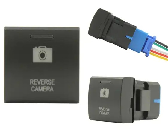  Custom Logo DC 12V 3A Reverse Camera LED Push Button Switch For Toyota Square Landcruiser Prado Manufactures