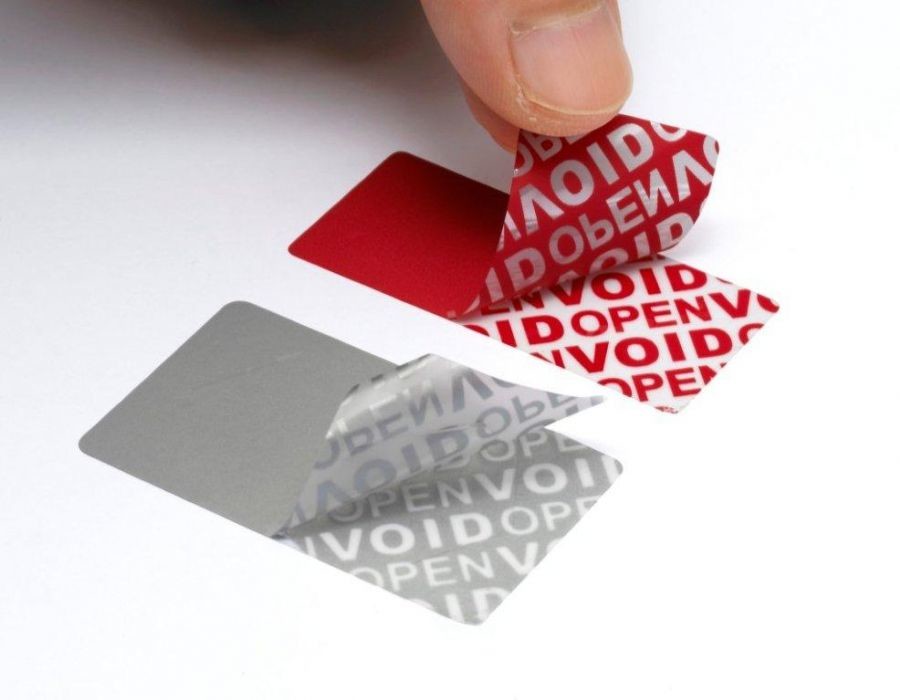 Colorful Logo Printed Tamper Proof Security Labels With Serial Numbering