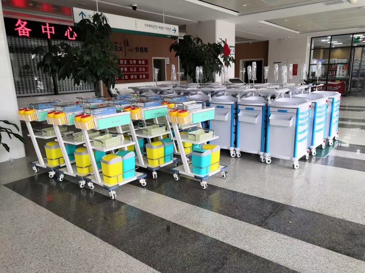Medication Trolley Hospital Medical Emergency Trolley Crash Cart