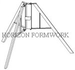 Flex - H20 Slab Formwork Systems , Solid Floor Prop Formwork For Concrete Slab
