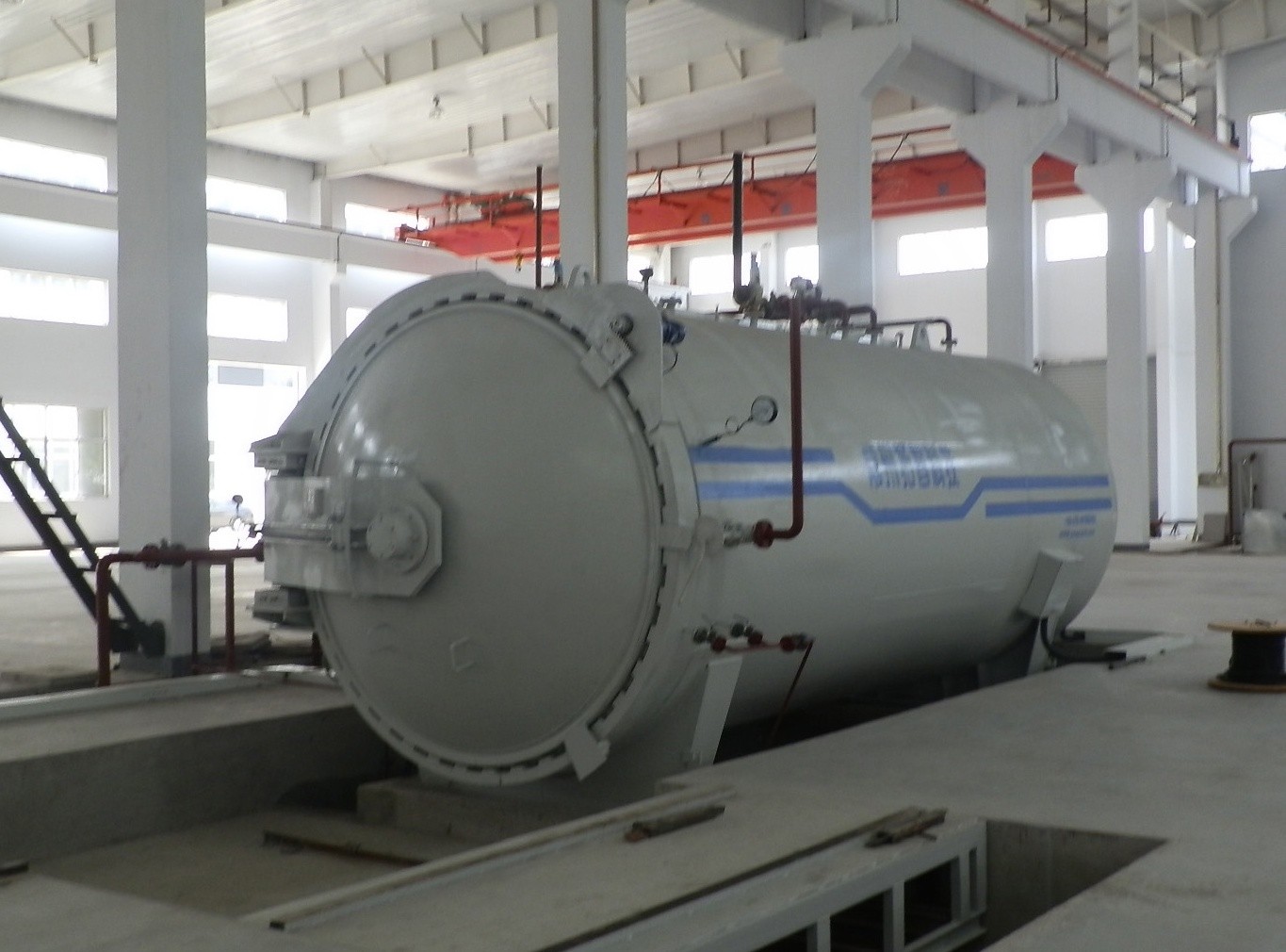Industrial Vulcanizing Autoclave With Hydraulic Cylinder And Safety Interlock