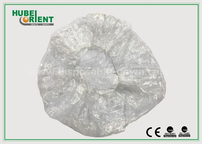 Waterproof Handmade PE Disposable Head Cap With Elastic Band