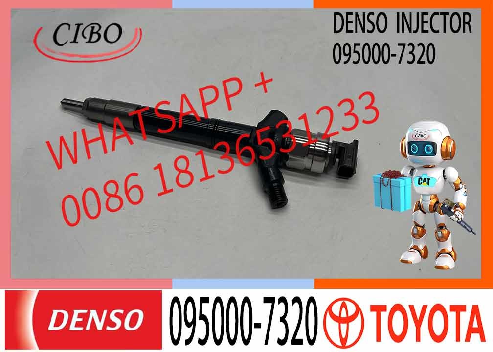 High Performance Fuel Injector 095000-7320 Common Rail Injector 23670-0R130 for TOYOTA 1AD-FTV