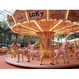 Customized Amusement Park Rides Kids Carousel Amusement Machine Carousel Rides