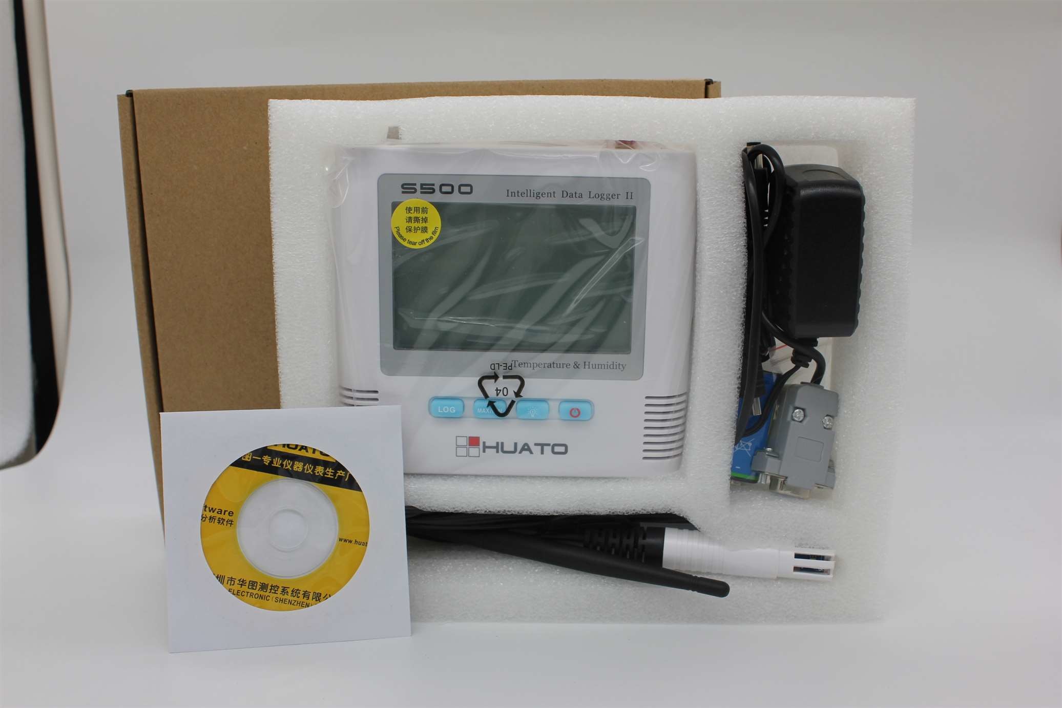 Industry ABS Material Wifi Humidity Monitor , S500- Wifi Temperature Logger