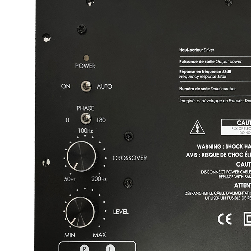 500 Watts RMS Class D Plate Amplifier For Subwoofer Enclosures with Frequency Selection