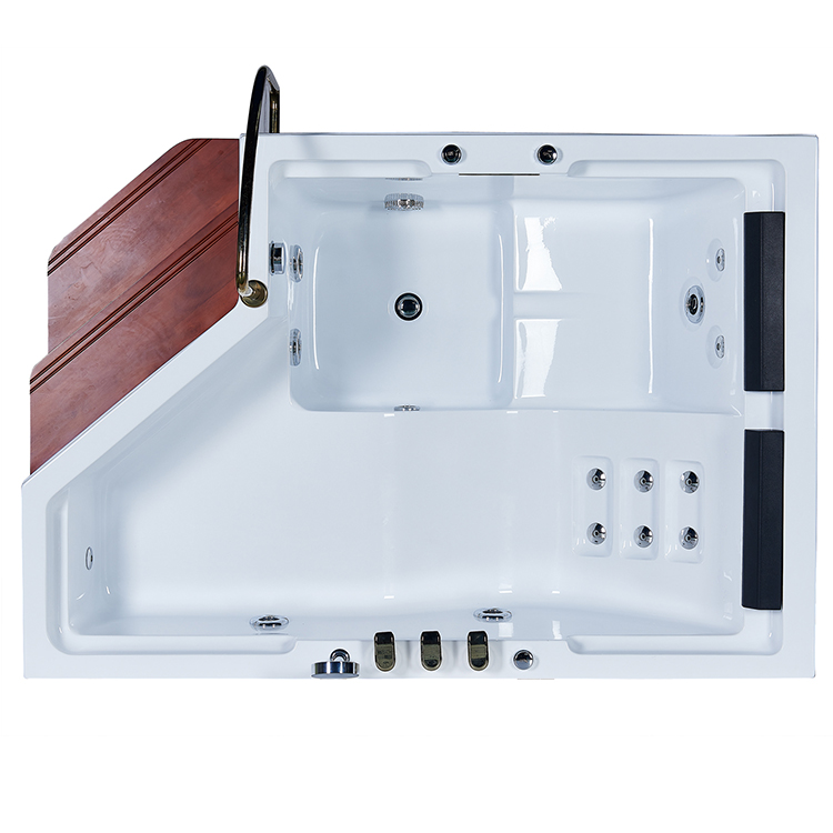 1750 X 700 Freestanding Jetted Bathtub With Shower Luxury Stand Alone Bathtubs