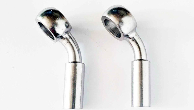 Carbon Steel Brake Line Banjo Fitting Chromed Plated 28 Degree