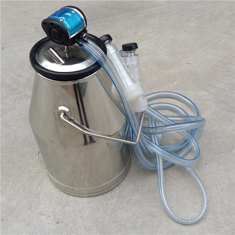 25L Stainless Steel Milking Bucket Group And Lid Port 3 Ports Essential For Dairy Goat Farm Operations