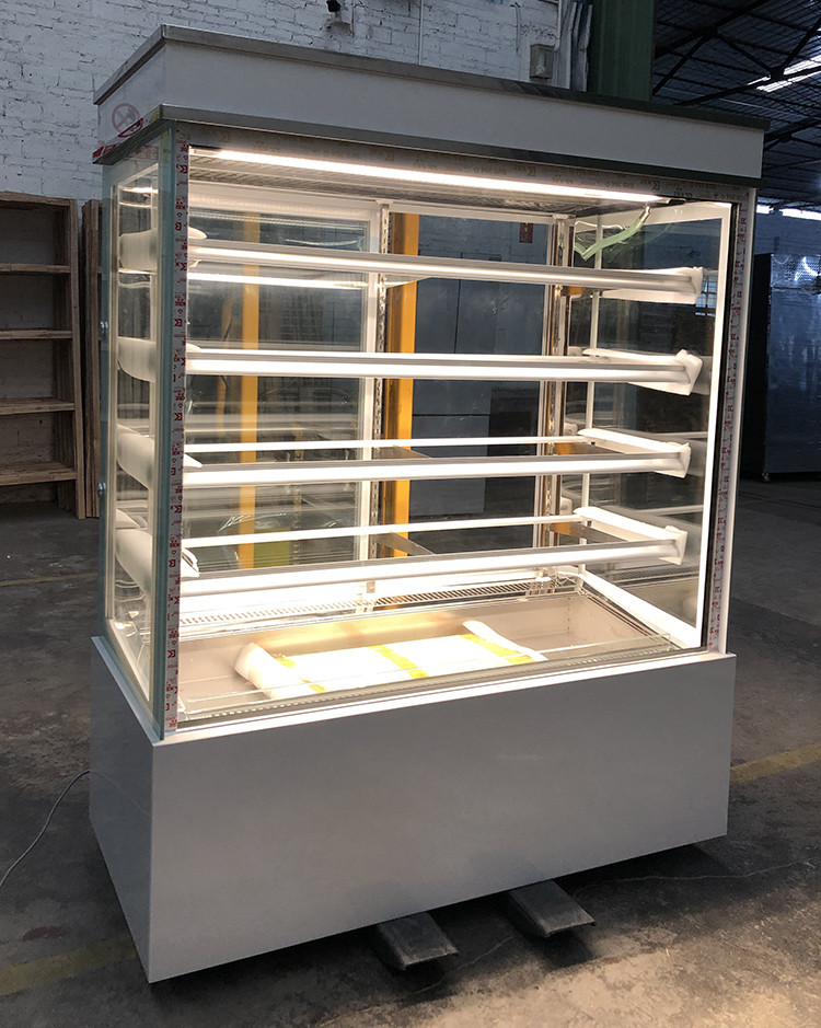Bakery Display Refrigerator, 1.2M Cake Showcase Back Sliding Glass Door