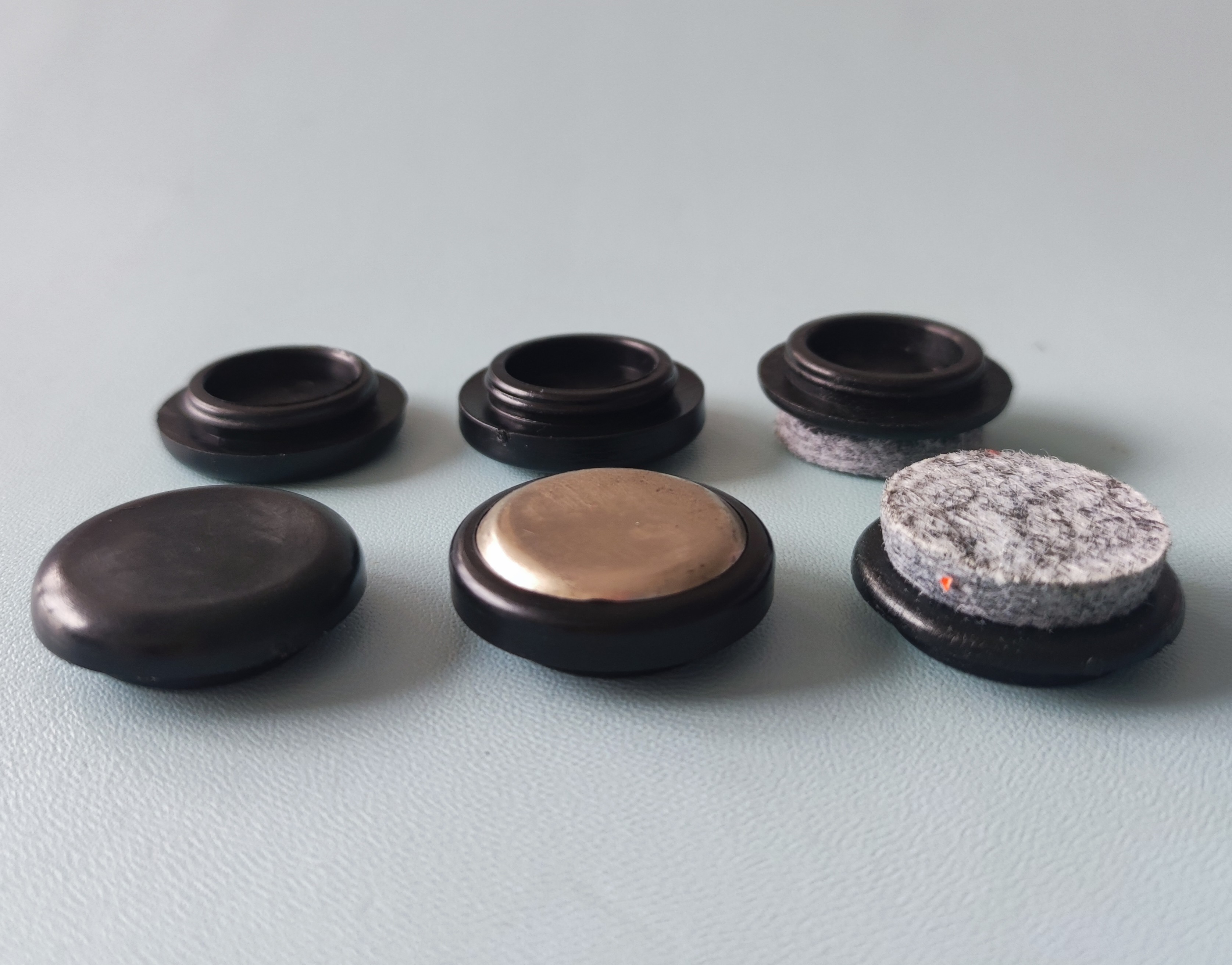 OD 25mm ID 19mm Plastic Furniture Glides Anti Skid Chair Glide Caps