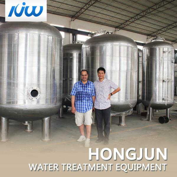 Stainless Steel Industrial Sand Filter 24 Inch Iron Removal Microfiltration