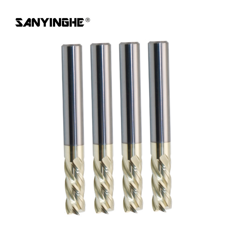 HRC63 Carbide Corner Radius End Mill 4 Flute End Mill Cutter