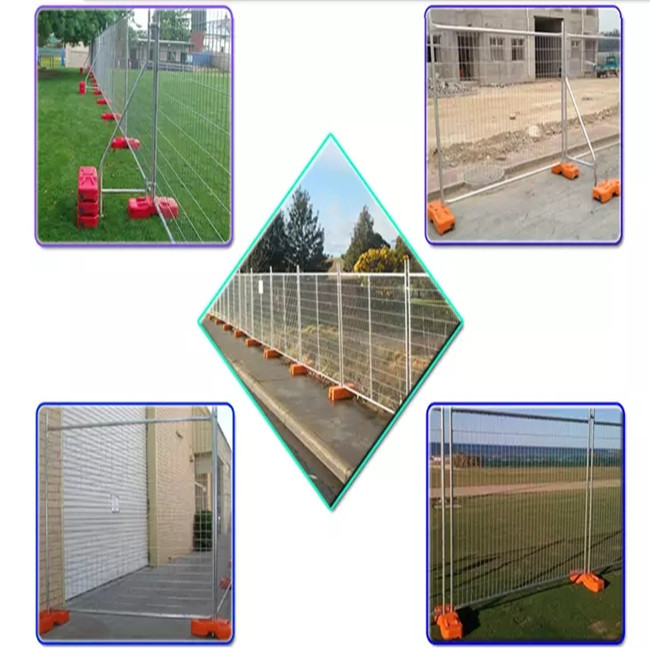 Australia Standard Galvanized Temporary Mesh Fence Movable With PVC Feet