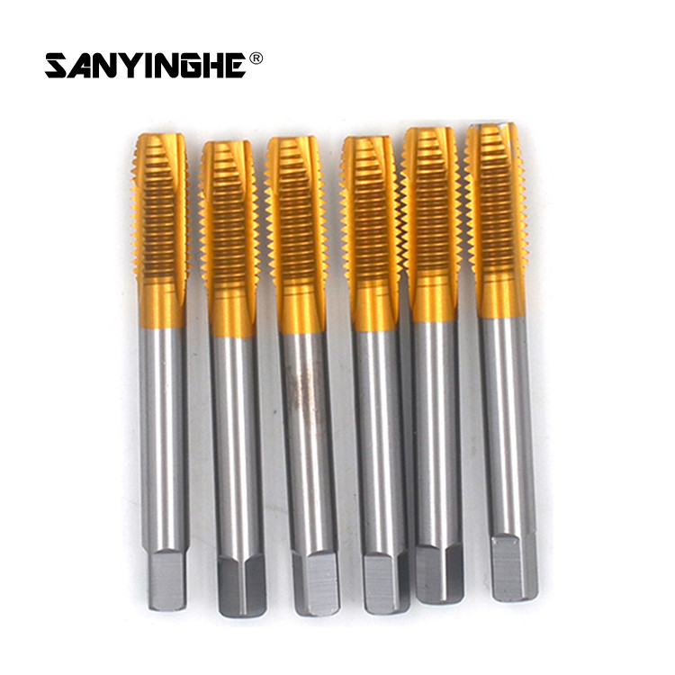 Straight Slot Through Hole Tap Apex Titanium Plating M3 M4 M5 M6 M8 M10 M12
