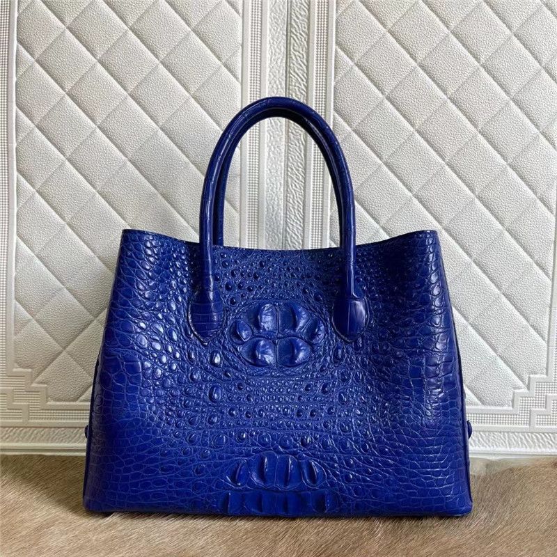 Exotic Crocodile Skin Women Totes Purse Authentic Alligator Leather Lady Large Shoulder Bag Female Working Handbag
