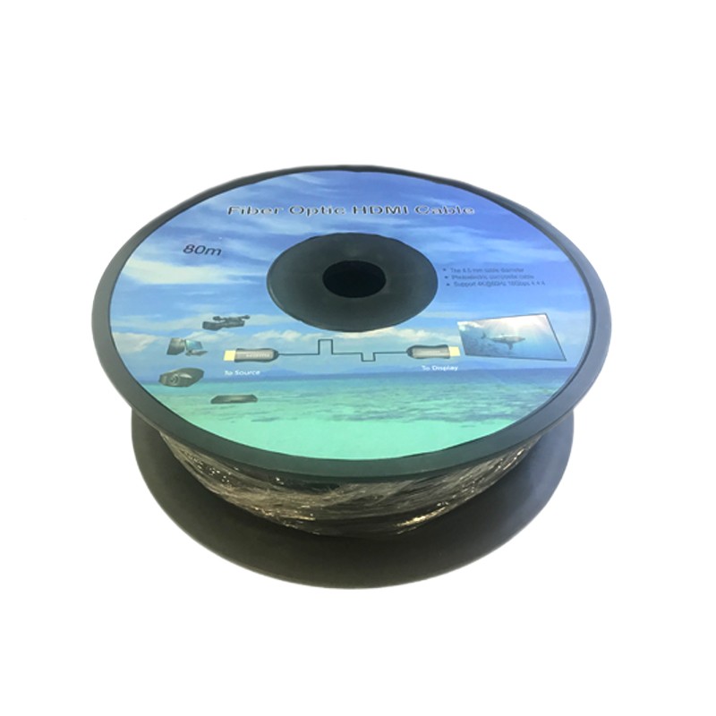 Video CCTV HDTV Optical Fiber Cable 50m 80m Non Shielded