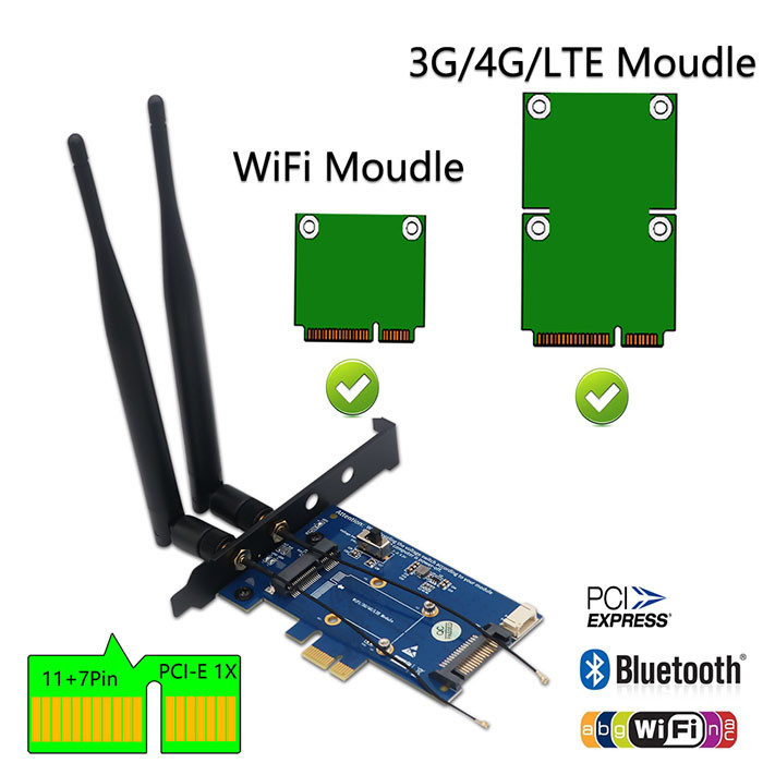 3OZ WWLAN PCIE PCI Express Adapter 3G CDMA PCIE 1x Adapter